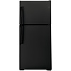 GE GE Garage-ready 21.9-cu ft Top-Freezer Refrigerator (Black) Garage Ready MODEL# GTS22KGNRBB