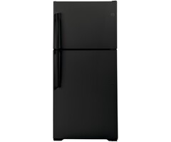 GE GE Garage-ready 21.9-cu ft Top-Freezer Refrigerator (Black) Garage Ready  MODEL# GTS22KGNRBB