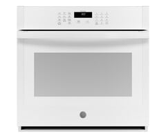 GE GE 30-in Smart Single Electric Wall Oven Self-cleaning (White)  MODEL# JTS3000DNWW