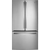 GE GE Counter-depth 21.9-cu ft French Door Refrigerator with Ice Maker and Water dispenser (Fingerprint Resistant Stainless Steel) ENERGY STAR MODEL# GWE22JYMFS