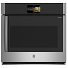 GE Profile GE Profile 30-in Smart Single Electric Wall Oven with Air Fry True Convection and Self-cleaning (Stainless Steel)  MODEL# PTS700RSNSS