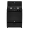 Whirlpool WHIRLPOOL 30-in 5 Burners 5.1-cu ft Freestanding Natural Gas Range (Black) MODEL# WFG505M0MB