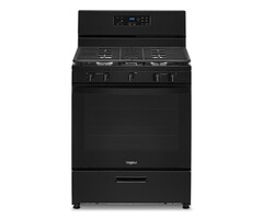Whirlpool WHIRLPOOL 30-in 5 Burners 5.1-cu ft Freestanding Natural Gas Range (Black) MODEL# WFG505M0MB