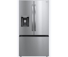 MIDEA MIDEA Jumbo Capacity Fingerprint Resistant 29.3-cu ft Smart French Door Refrigerator with Dual Ice Maker, Water and Ice Dispenser (Stainless Steel) ENERGY STAR  MODEL# MRF29D6AST    Stock# 8002-55
