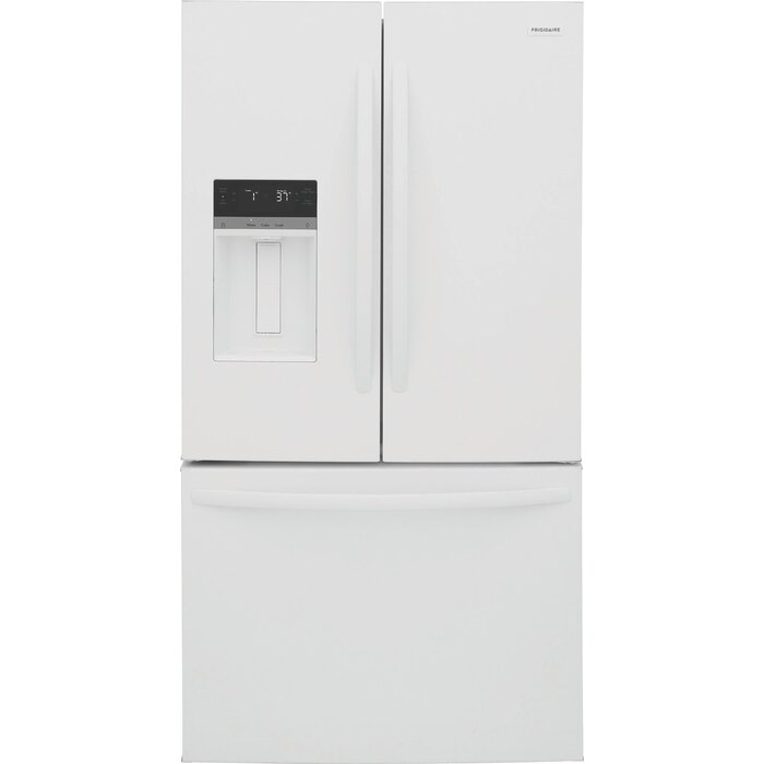 FRIGIDAIRE FRIGIDAIRE 27.8-cu ft French Door Refrigerator with Ice Maker, Water and Ice Dispenser (White) ENERGY STAR MODEL# FRFS2823AW