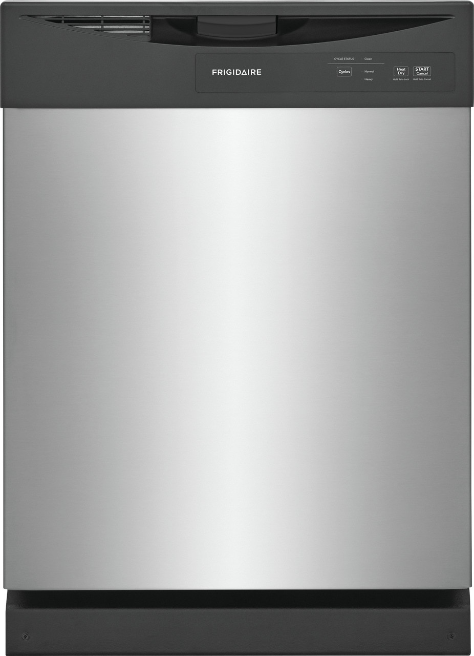 Frigidiare FRIGIDAIRE Smart 24-in Front Control Built-In Dishwasher (Stainless Steel), 62-dBA Standard Sound Level MODEL# FDPC4221AS