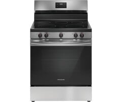 Frigidiare Frigidaire 30-in Glass Top 5 burners 5.3-cu ft Freestanding Electric Range (Stainless Steel) MODEL# FCRE3052BS