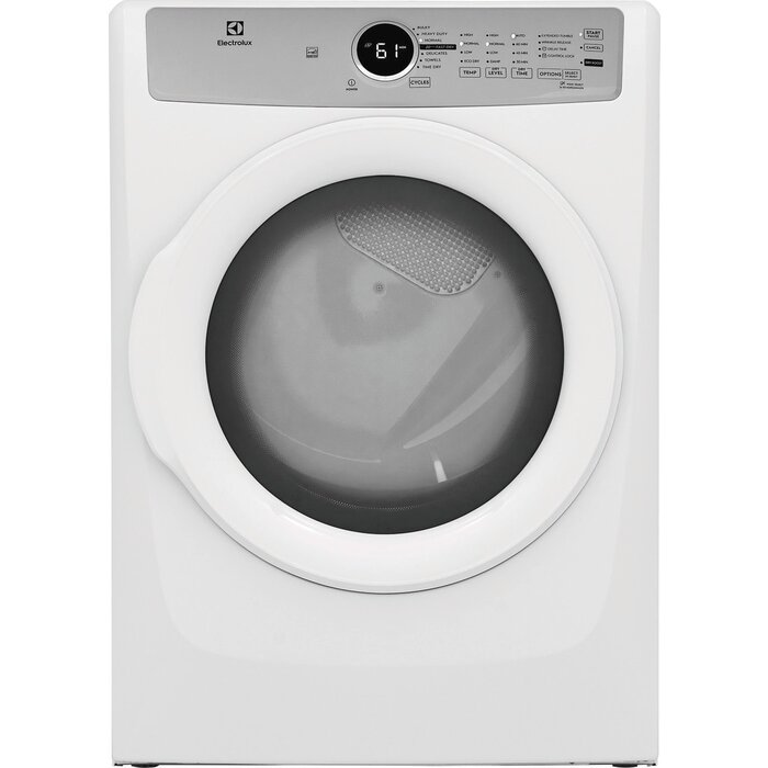 ELECTROLUX ELECTROLUX 8-cu ft Stackable Vented Gas Dryer (White) ENERGY STAR MODEL# ELFG7337AW Stock# 8005-30