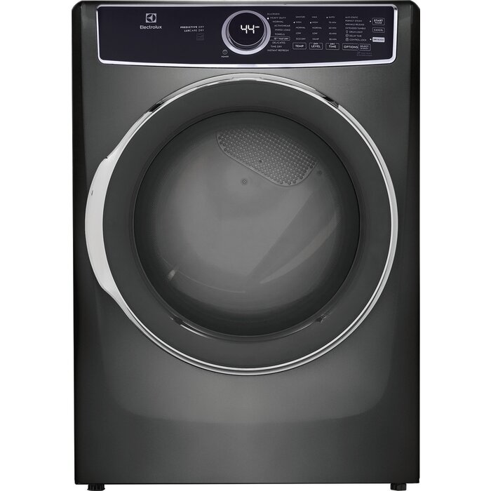 ELECTROLUX ELECTROLUX 8-cu ft Stackable Steam Cycle Vented Electric Dryer (Titanium) ENERGY STAR  MODEL# ELFE7537AT    Stock# 8005-37