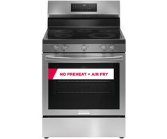 FRIGIDAIRE GALLERY FRIGIDAIRE  GALLERY 30 in 5 Burner ELEMENT  Freestanding Range in Stainless Steel with True Convection and Air Fry  MODEL# GCRE3060BF