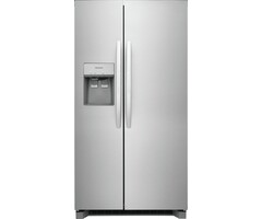 FRIGIDAIRE FRIGIDAIRE  22.3-cu ft Counter-depth Side-by-Side Refrigerator with Ice Maker, Water and Ice Dispenser (Stainless Steel)  MODEL# FRSC2333AS