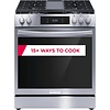 FRIGIDAIRE GALLERY Frigidaire Gallery 30 in. 6 cu. ft. 5 Burner Slide-In Gas Range with Total Convection and Air Fry in Smudge Proof Stainless Steel  MODEL# GCFG3060BF