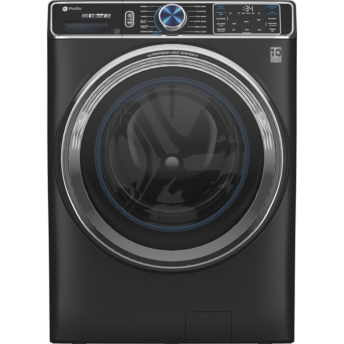 GE GE UltraFresh Vent System 5.3-cu ft Stackable Steam Cycle Smart Front-Load Washer (Carbon Graphite) ENERGY STAR MODEL# PFW950SPTDS Stock# 1439-41