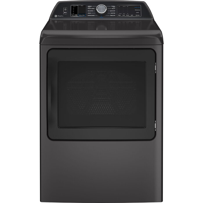 GE Profile GE Profile 7.4-Cu. Feet Steam Cycle Vented Smart Compatible Gas Dryer ( Diamond Gray ) Energy Star Certified  MODEL# PTD70GBPTDG