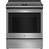 GE Profile GE Profile 30-in Glass Top 5 Burners 5.3-cu ft Steam Cleaning Air Fry Convection Oven Slide-in Smart Electric Range (Fingerprint-resistant Stainless Steel)  MODEL# PSS93YPFS