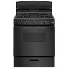 Hotpoint Hotpoint 30-in 4 Burners 4.8-cu ft Freestanding Natural Gas Range (Black)  MODEL# RGBS330DRBB    Stock# 8010-11
