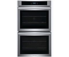 FRIGIDAIRE Frigidaire 30-in Double Electric Wall Oven Single-fan Self-cleaning (Fingerprint Resistant Stainless Steel)  MODEL# FCWD302LAF