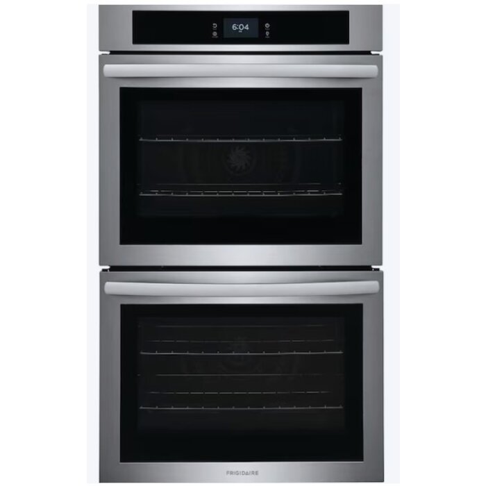 FRIGIDAIRE Frigidaire 30-in Double Electric Wall Oven Single-fan Self-cleaning (Fingerprint Resistant Stainless Steel)  MODEL# FCWD302LAF