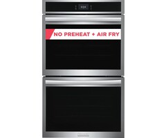 FRIGIDAIRE FRIGIDAIRE  30-in Double Electric Wall Oven with Air Fry Single-fan European Element and Self-cleaning (Fingerprint Resistant Stainless Steel)  MODEL# GCWD3067AF