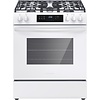 FRIGIDAIRE FRIGIDAIRE 30-in 5 Burners 5.1-cu ft Steam Cleaning Slide-in Natural Gas Range (White)  MODEL# FCFG3062AW    Stock# 8012-26