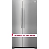 Frigidaire Gallery FRIGIDAIRE Gallery 26-cu ft Side-by-Side Refrigerator with Ice Maker and Water Dispenser (Smudge-proof Stainless Steel) ENERGY STAR MODEL# GRSN2620AF