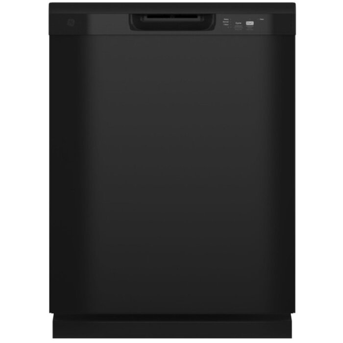 GE GE 24 in. Built-In Tall Tub Front Control Black Dishwasher with 60 dBA, ENERGY STAR MODEL# GDF460PGTBB