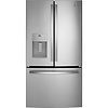 GE GE 25.6-cu ft French Door Refrigerator with Ice Maker, Water and Ice Dispenser (Fingerprint-resistant Stainless Steel) ENERGY STAR  MODEL# GFE26JYMFS