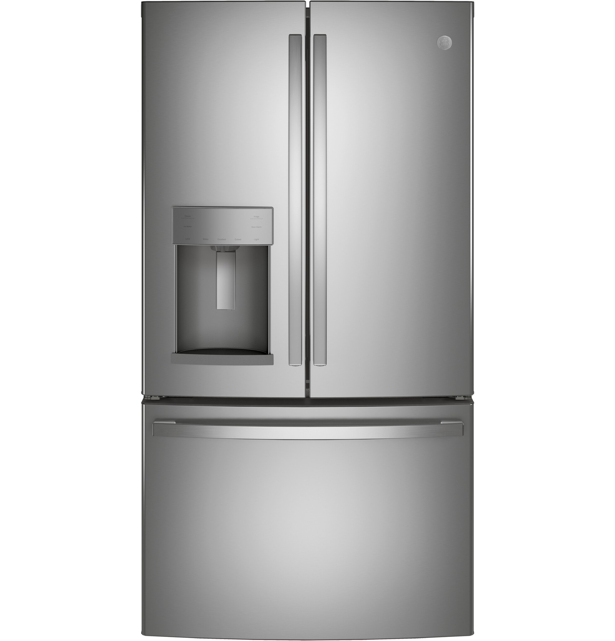 GE GE - 27.7 Cu. Ft. French Door Refrigerator - Stainless Steel Model # GFE28GYNFS