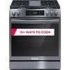 FRIGIDAIRE GALLERY FRIGIDAIRE GALLERY 30-in 5 Burners 6-cu ft Self & Steam Cleaning Air Fry Convection Oven Slide-in Natural Gas Range (Smudge-proof Black Stainless Steel)  MODEL# GCFG3060BD    Stock# 1420-57