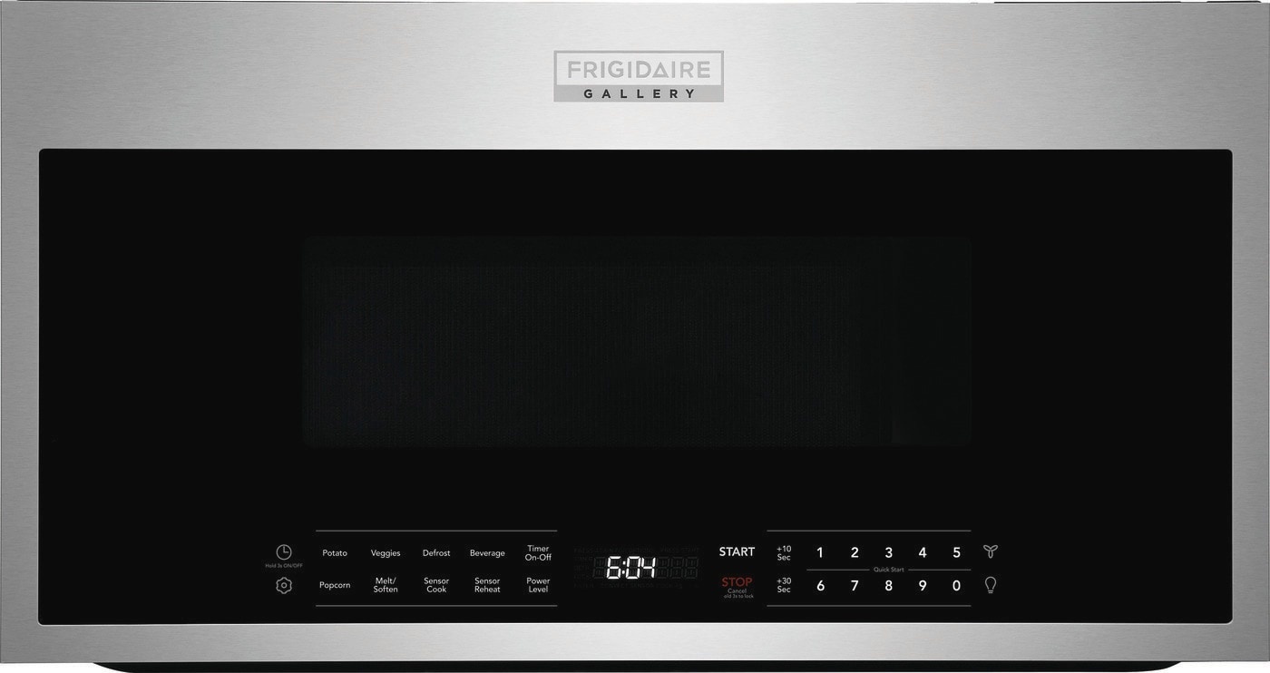 Frigidaire Gallery FRIGIDAIRE Gallery 1.9-cu ft 1000-Watt 29.88-in Over-the-Range Microwave with Sensor Cooking (Fingerprint Resistant Stainless Steel) MODEL# GMOS1964AF Stock# 2003-02