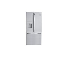LG LG Standard-Depth 21.8-Cu. Feet 3 -Door French Door Refrigerator with Ice Maker with Water Dispenser (Stainless Steel) ENERGY STAR Model# LFDS22520S