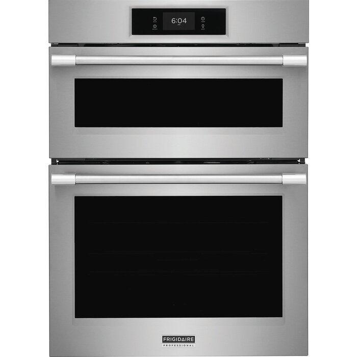 FRIGIDAIRE PROFESSIONAL Frigidaire Professional 30 inch Self + Steam Cleaning Air Fry Microwave Wall Oven Combo ( Smudge-Proof Stainless Steel )  MODEL# PCWM3080AF