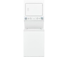 Frigidiare Frigidaire Quick Wash Dry Cycle, Maxfill and Long Vent Stacked Laundry Center with 3.9-cu ft Top load Washer and Electric 5.6-cu ft Dryer  MODEL# FLCE7522AW    Stock# 2012-30