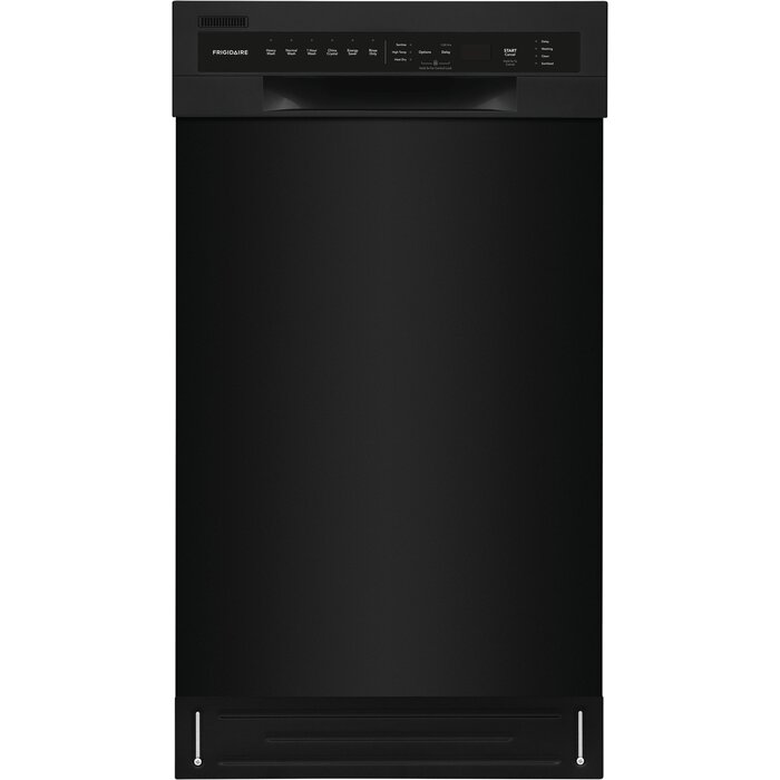 FRIGIDAIRE Stainless Steel Tub 18-in Front Control Built-in Dishwasher ( Black ) ENERGY STAR, 52-Decibel Standard Sound Level  MODEL# FFBD1831UB    Stock# 2012-09