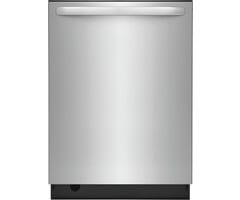 Frigidiare FRIGIDAIRE Frigidaire Stainless Steel Tub, 5-Cycles 24-in Top Control Built-in Dishwasher With Third Rack ( Stainless Steel ) ENERGY STAR, 49-Decibel Very Quiet Sound Level  MODEL# FDSH4501AS    Stock# 1502-83