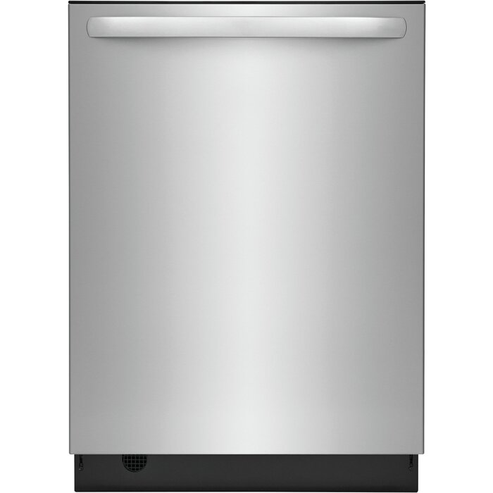 Frigidiare Stainless Steel Tub, 5-Cycles 24-in Top Control Built-in Dishwasher With Third Rack ( Stainless Steel ) ENERGY STAR, 49-Decibel Very Quiet Sound Level MODEL# FDSH4501AS Stock# 1502-83