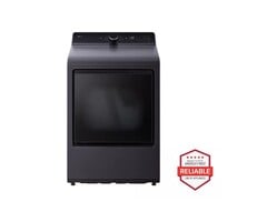 LG LG 7.3-cu ft Vented Electric Dryer (Matte Black) Energy Star MODEL# DLE8400BE
