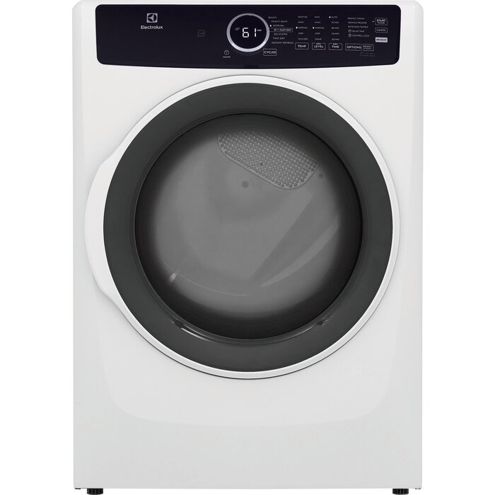 ELECTROLUX ELECTROLUX 8-cu ft Stackable Steam Cycle Vented Electric Dryer ( White ) Energy Star MODEL# ELFE7437AW Stock# 1502-78