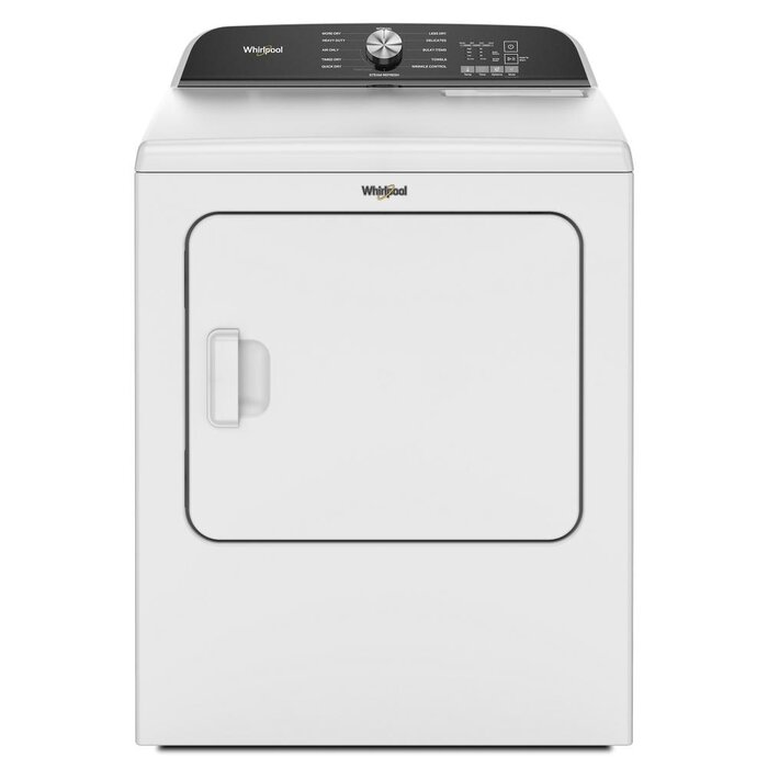 Whirlpool WHIRLPOOL 7-cu ft Steam Cycle Vented Electric Dryer (White) MODEL# WED6150PW
