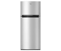 Whirlpool WHIRLPOOL Whirlpool Flexible Storage Bin 17.6-cu ft Top-Freezer Refrigerator ( Monochromatic Stainless Steel )  MODEL# WRT518SZFM