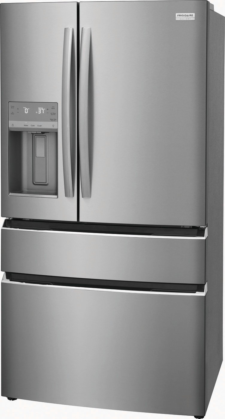 FRIGIDAIRE GALLERY Frigidaire Gallery Standard-Depth 26.3-cu ft 4 -Door French Door Refrigerator with Ice Maker with Water and Ice Dispenser ( Fingerprint Resistant Stainless Steel ) ENERGY STAR  MODEL# GRMS2773AF