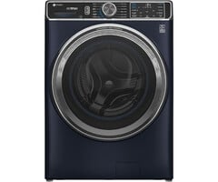 GE Profile GE Profile 5.3 Cu. Ft. Stackable Smart Front Load Washer with Steam and Ultra Fresh Vent System+ With OdorBlock Sapphire Blue Model# PFW870SPVRS