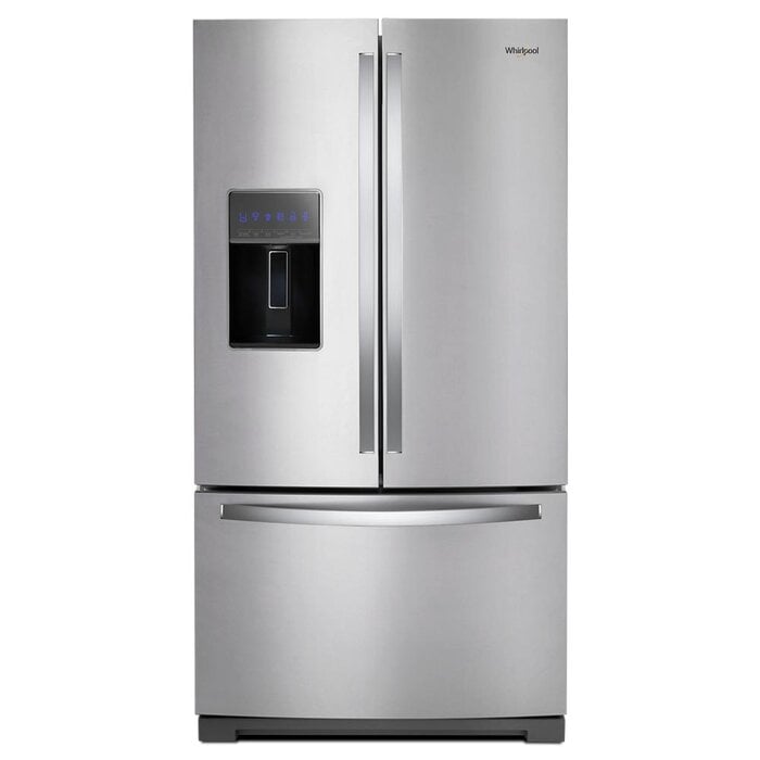 Whirlpool Whirlpool Standard-Depth 26.8-cu ft 3 -Door French Door Refrigerator with Dual Ice Maker with Water and Ice Dispenser ( Fingerprint Resistant Stainless Steel ) ENERGY STAR MODEL# WRF767SDHZ