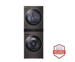 LG LG WashTower Stacked Laundry Center with 4.5-cu ft Front load Washer and Gas 7.4-cu ft Dryer (ENERGY STAR)  MODEL# WKGX201HBA