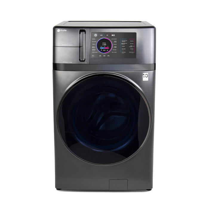 GE Profile GE Profile 4.8-cu ft Capacity Carbon Graphite Ventless All-In-One Washer Dryer Combo (ENERGY STAR ) MODEL# PFQ97HSPVDS