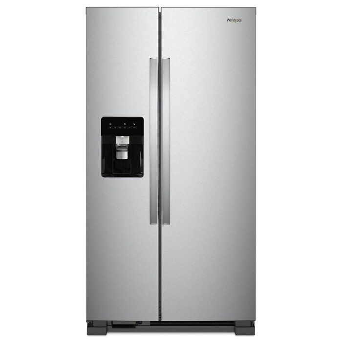 Whirlpool WHIRLPOOL (DS) 24.6 cu. ft. Side by Side Refrigerator in Monochromatic Stainless Steel  MODEL# WRS315SDHM