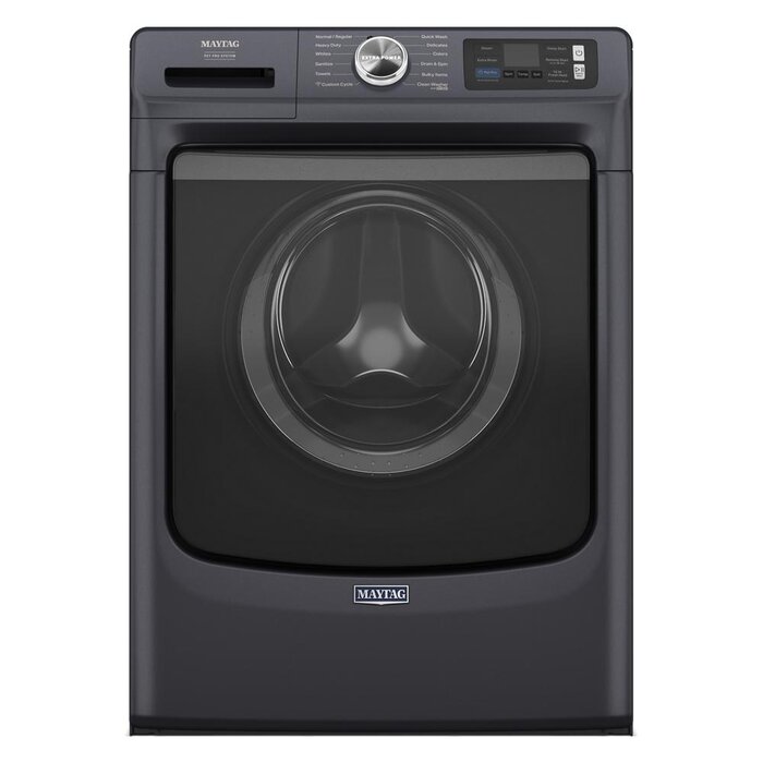 Maytag MAYTAG Pet Pro 5-cu ft High Efficiency Stackable Steam Cycle Smart Front-Load Washer ( Midnight Steel ) ENERGY STAR  MODEL# MFW7020RF