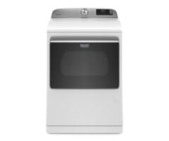 MAYTAG MAYTAG Smart Capable 7.4-cu ft Steam Cycle Vented Smart Compatible Gas Dryer ( White ) Energy Star  MODEL# MGD7230HW
