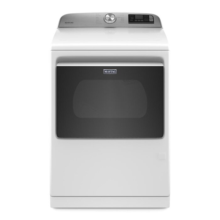 MAYTAG MAYTAG Smart Capable 7.4-cu ft Steam Cycle Vented Smart Compatible Gas Dryer ( White ) Energy Star MODEL# MGD7230HW