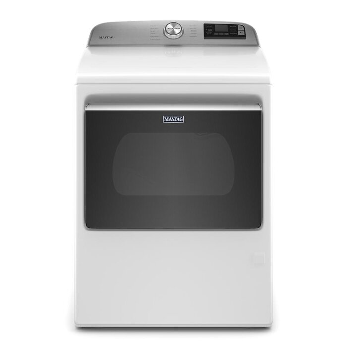 MAYTAG MAYTAG Smart Capable 7.4-cu ft Vented Smart Compatible Gas Dryer ( White ) MODEL# MGD6230HW